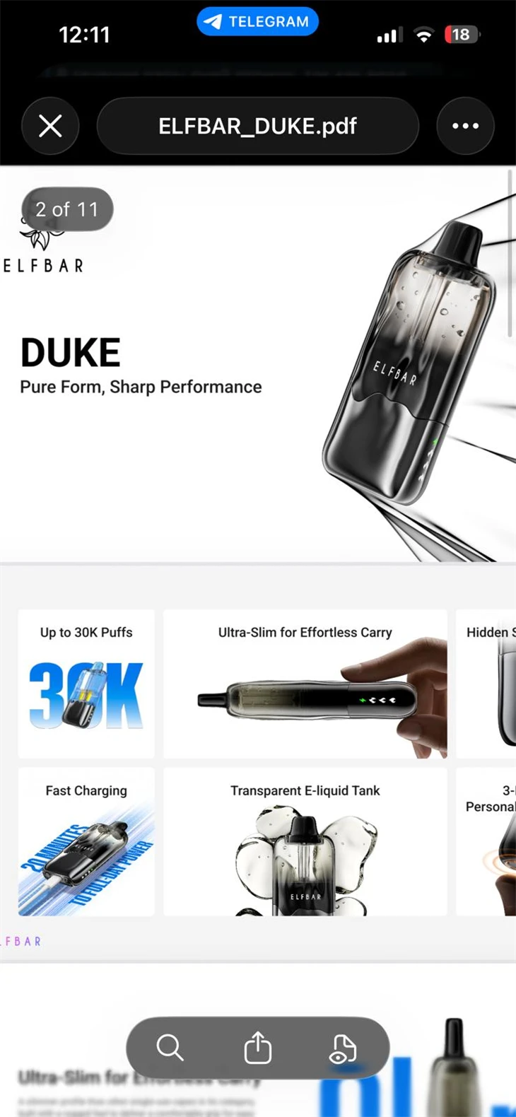 Elfbar Duke 30k Puffs Vape