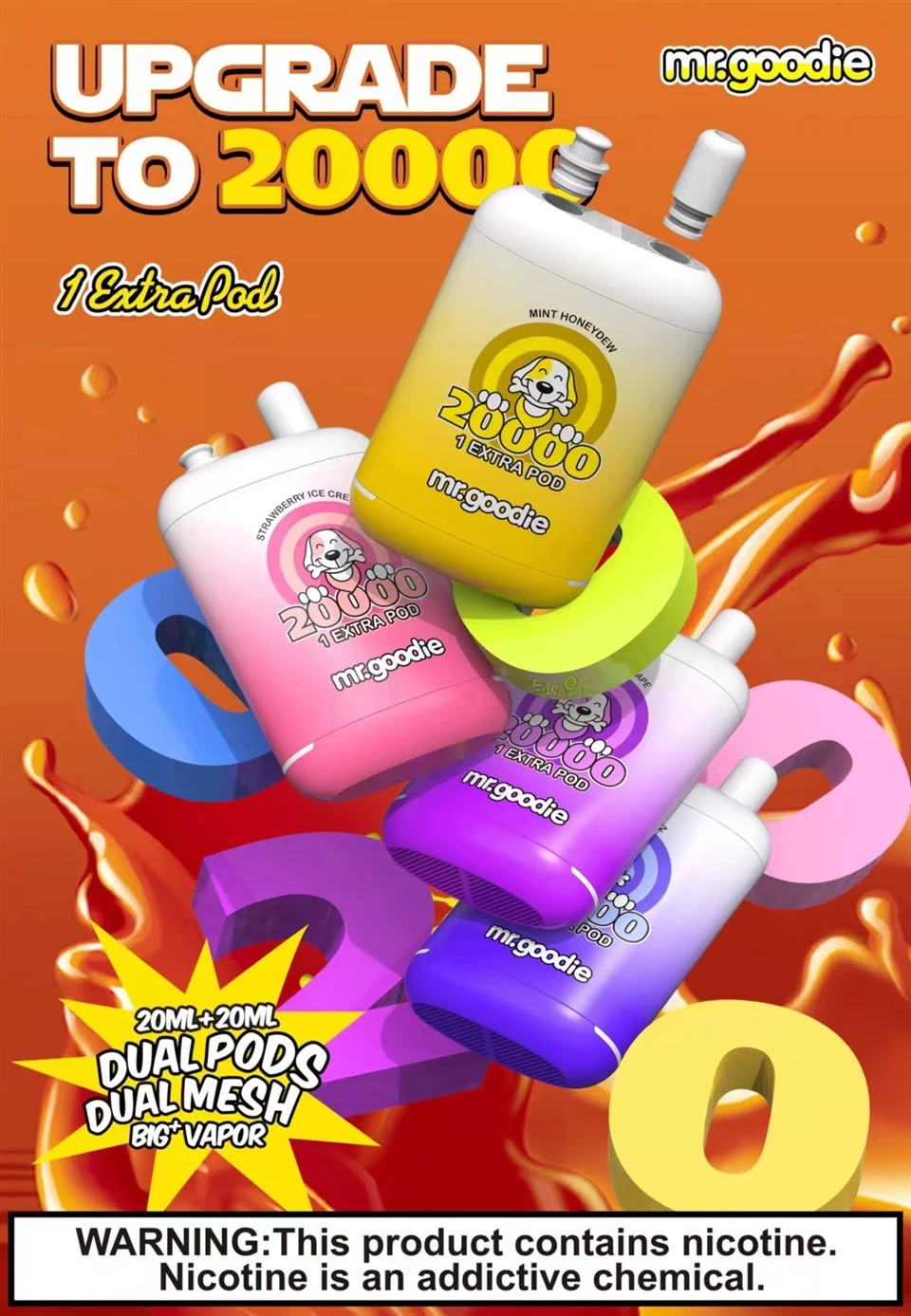 Mr.Goodie 20K Puffs 50mg Nicotine Disposable Vape Wholesale