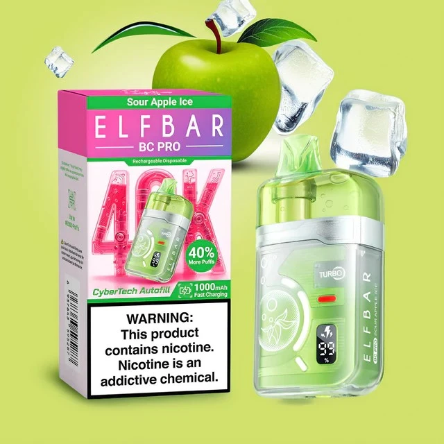 Elf Bar BC 40000 Pro Sour Apple Ice 5 Elf Bar BC 40000 Pro Sour Apple Ice 5
