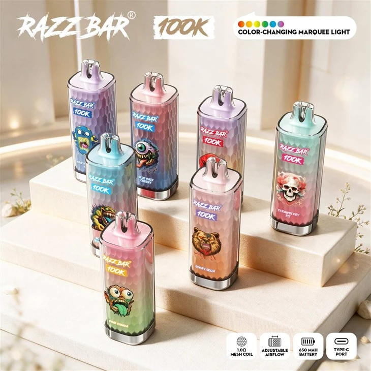 Razz Bar 100K Puffs Eu Spain France Disposable Vape factory