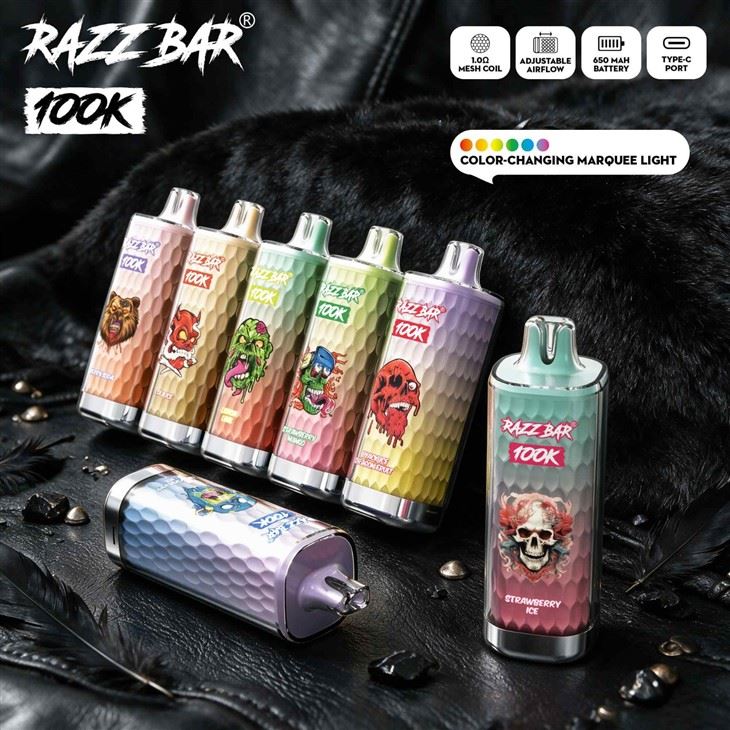 Razz Bar 100K Puffs Eu Spain France Disposable Vape price