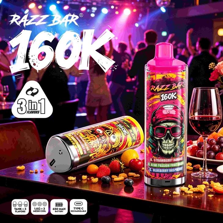Razz Bar 160K Puffs 160k Eu Spain France Disposable Vape factory