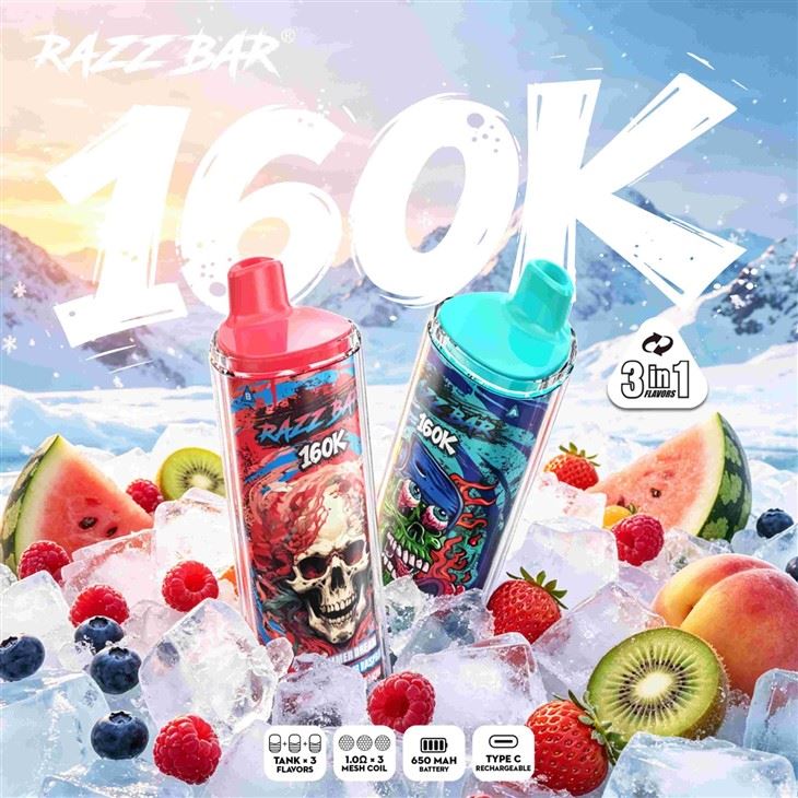 Razz Bar 160K Puffs 160k Eu Spain France Disposable Vape high quality