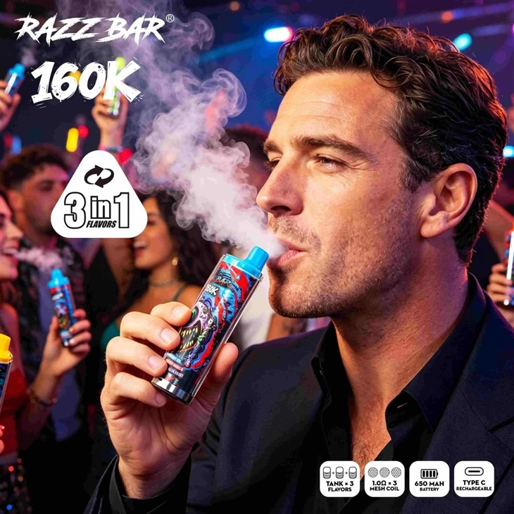 Razz Bar 160K Puffs 160k Eu Warehouse Disposable Vape manufacturers