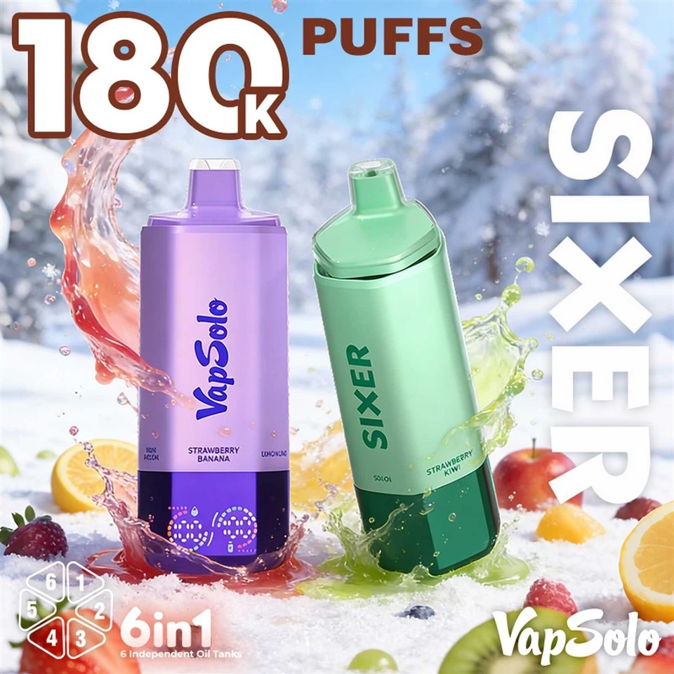 Vapsolo SIXER 180K Puffs Disposable Vape Bood high quality