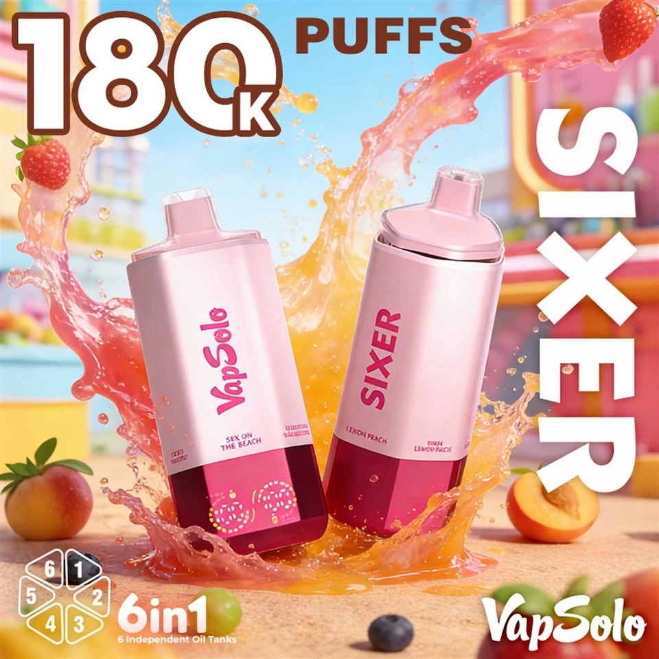 Vapsolo SIXER 180K Puffs Disposable Vape Bood best