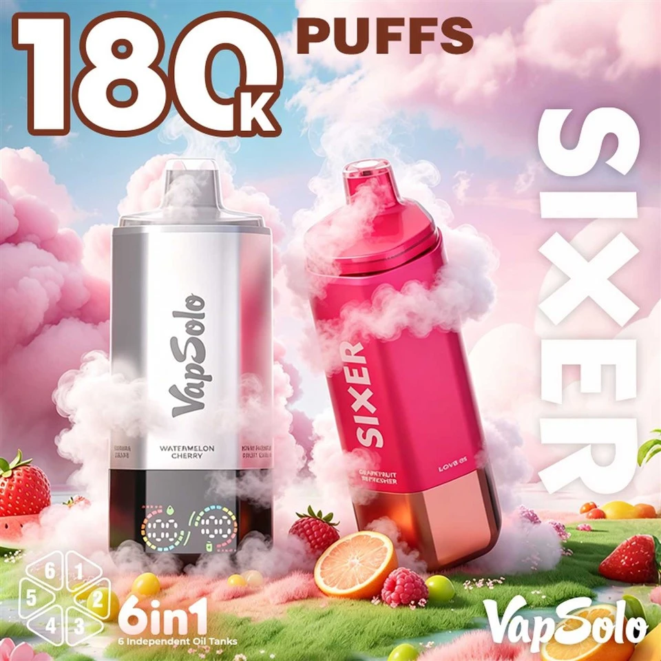 Vapsolo SIXER 180K Puffs Disposable Vape Bood factory